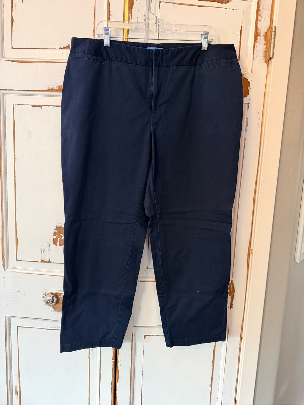 Dockers Women's Navy Cropped Straight-Leg Pants
